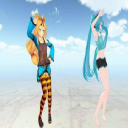 初音未来和尤尼提酱共舞