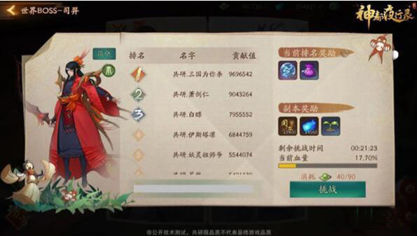 神都夜行录世界boss快速打法技巧分享