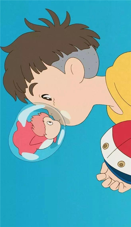 宗介与波妞高清手机壁纸图片无水印