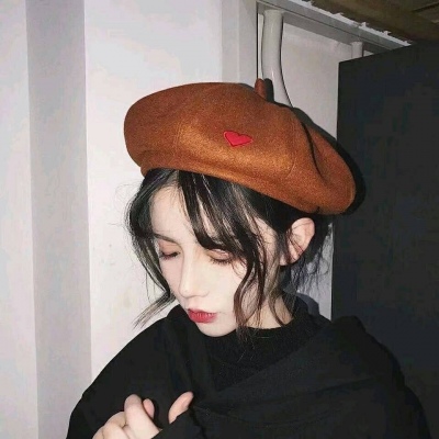 小清新好看的帽子控女生头像高清无水印