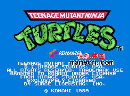忍者神龟世界版 Teenage Mutant Ninja Turtles(World)下载,街机游戏下载-街机中国