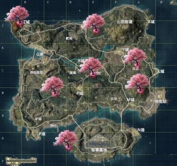 和平精英樱花树图文一览