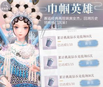 闪耀暖暖巾帼英雄时装快速获得方式