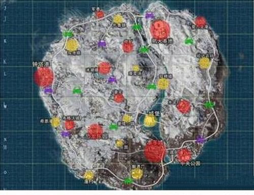 和平精英圣诞雪地地图最佳跳伞地点分享