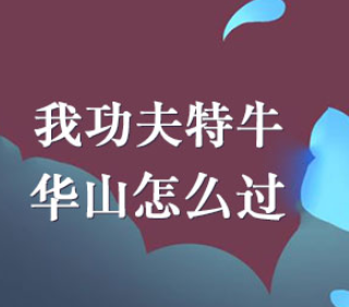 我功夫特牛华山快速通过技巧
