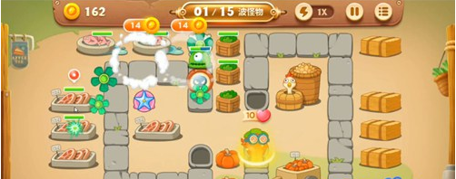 保卫萝卜3集市第4关怎么过_保卫萝卜3集市第4关攻略