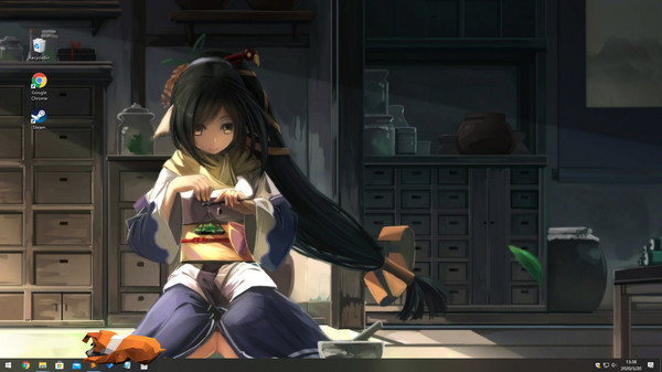 桌面萌狗绿色免安装版