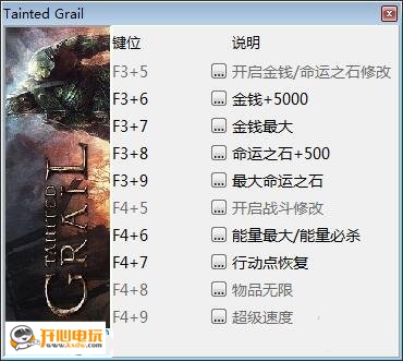 堕落圣杯八项修改器 v1.0 风灵月影版