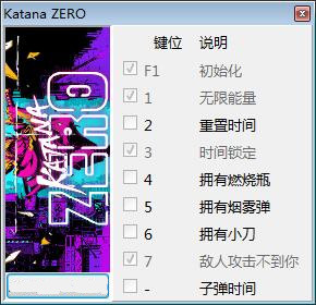 武士零八项修改器 v1.0 peizhaochen版