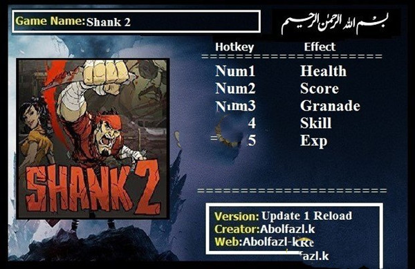 闪克2五项修改器 v1.0 Abolfazl版
