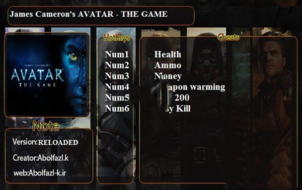 阿凡达六项修改器 v1.0 Abolfazl版