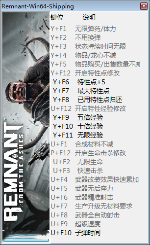 遗迹：灰烬重生二十一项修改器 v220.617 peizhaochen版