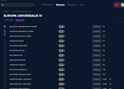 欧陆风云4二十三项修改器 v2019.10.19 MrAntiFun版（支持steam）