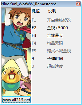 二之国白色圣灰的女王修改器下载 六项修改器