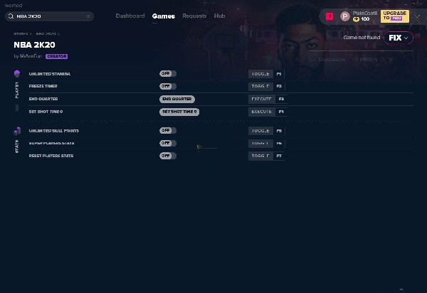 NBA2K20八项修改器 v2019.09.14 MrAntiFun版