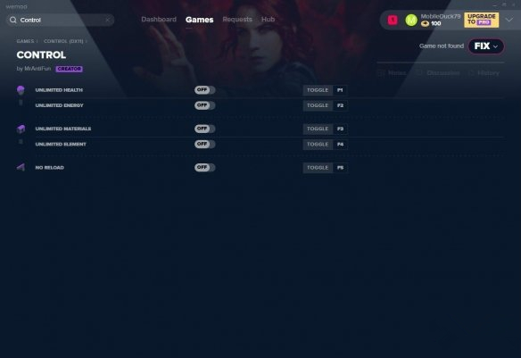控制control修改器下载 v2019.08.28 MrAntiFun版