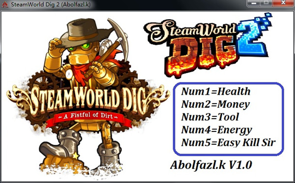 蒸汽世界：挖掘2五项修改器 v1.0 Abolfazl.k版