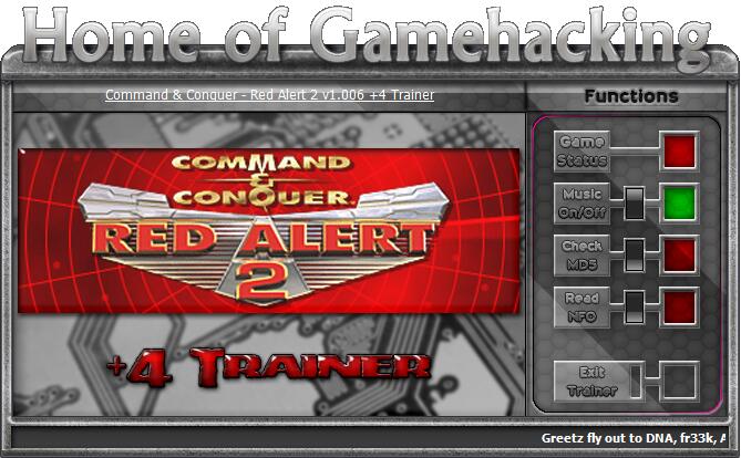 红色警戒2尤里的复仇四项修改器 v1.006 绿色版