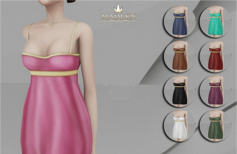 模拟人生4女性金边吊带连衣裙MOD v1.0 MJ95版