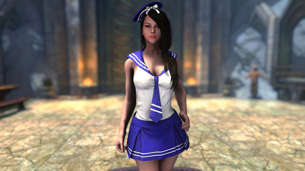 上古卷轴5：天际重制版性感水手服装MOD 绿色免费版