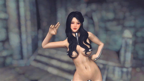 上古卷轴5：天际重制版性感透明拉链紧身衣MOD 绿色免费版