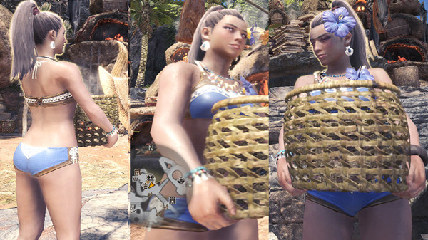 怪物猎人世界:冰原女性夏季清凉泳装MOD 绿色免费版