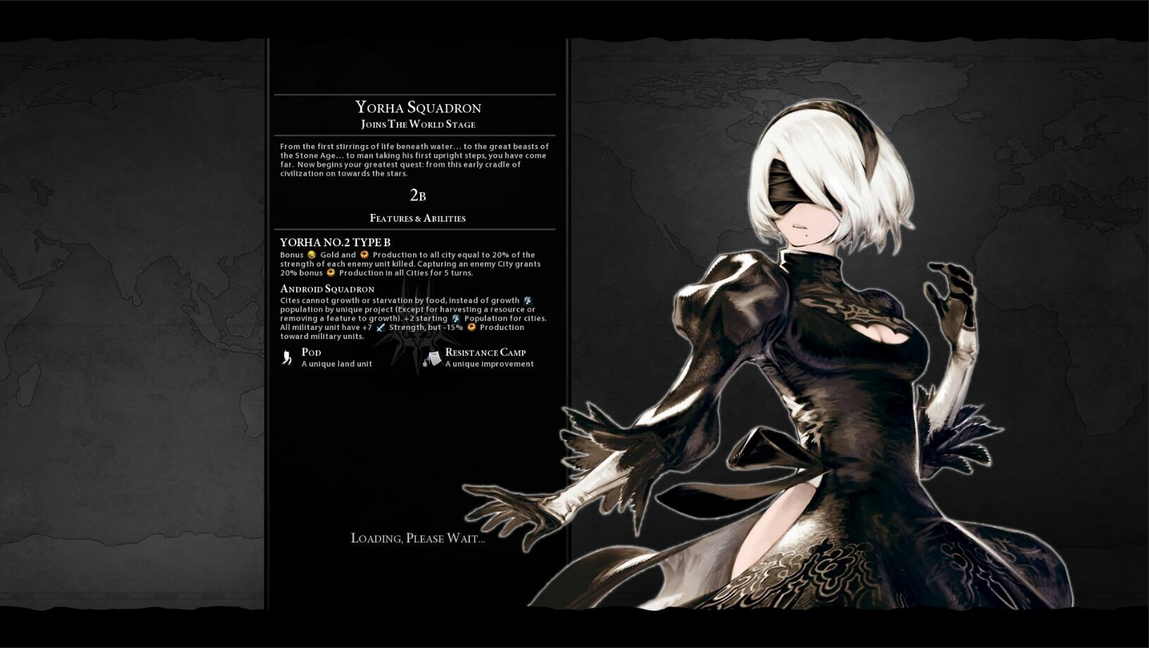 文明6尼尔机械纪元怀特与2B的寄叶中队MOD v1.0 Liberty版