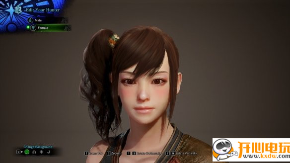 怪物猎人世界冰原女性精灵面孔MOD(精灵耳朵)