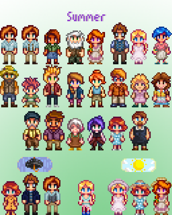 星露谷物语季节性服装MOD Tanpopnoko版