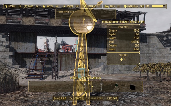 辐射4可建造的供应者追踪器MOD v1.1 绿色版