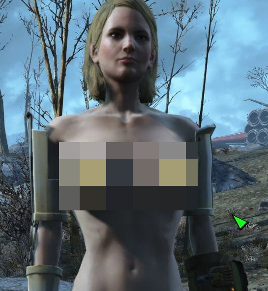 辐射4丰满的胸部MOD 绿色版