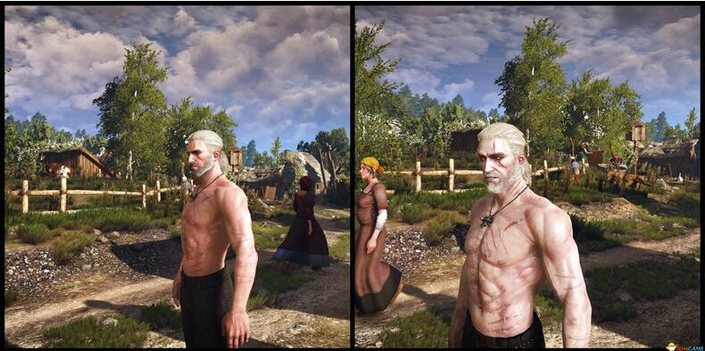 巫师3：狂猎相貌更凶恶的真实白狼MOD
