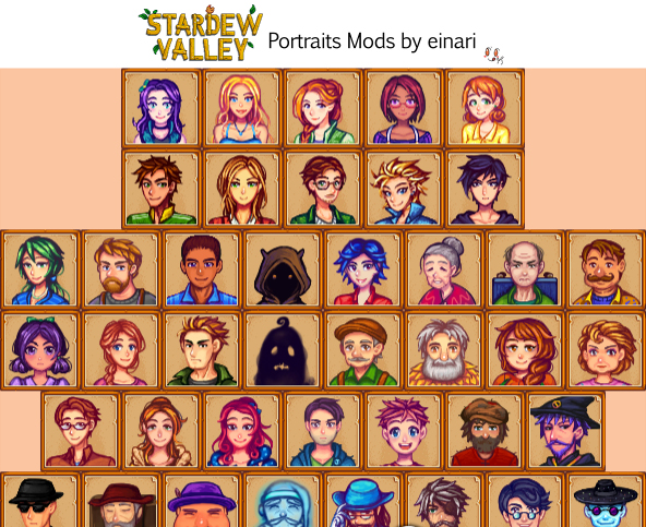 星露谷物语全人物美化MOD v1.0 einari版