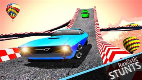 超级赛道汽车跳跃3D中文汉化版