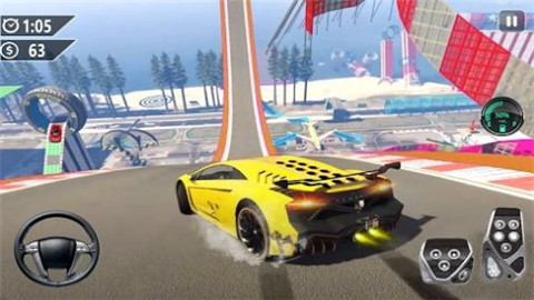 超级赛道汽车跳跃3D中文汉化版