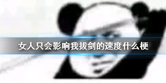 女人只会影响我拔剑的速度什么梗 女人只会影响我拔剑的速度表情包分享