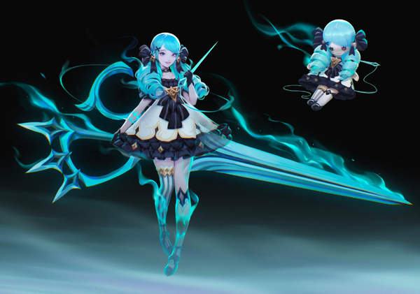 《LOL》新英雄“格温”概念设计稿 提线木偶创意十足