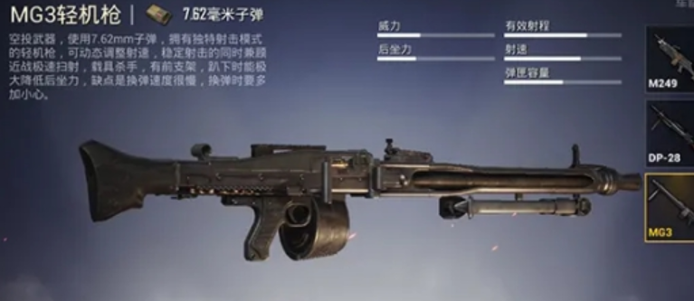 和平精英MG3轻机枪在哪
