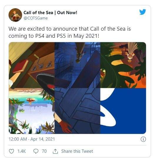解谜游戏《海之呼唤》5月登陆PS5/PS4 开启异界之旅