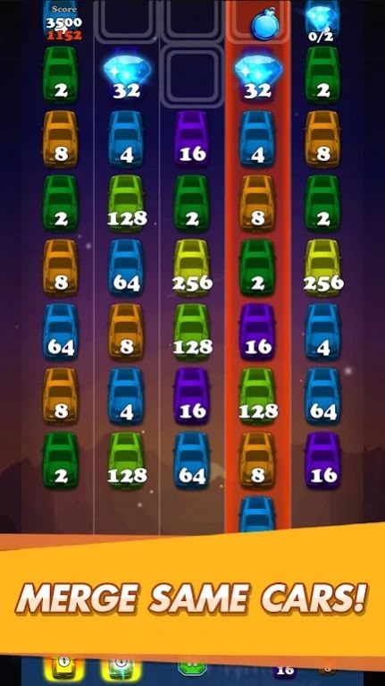 点击汽车2048截图