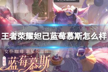 《王者荣耀》妲己蓝莓慕斯怎么样 妲己女仆咖啡新星元部件