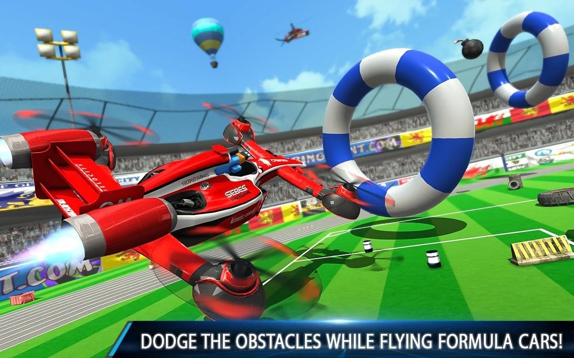 Flying Formula Car Racing Game截图