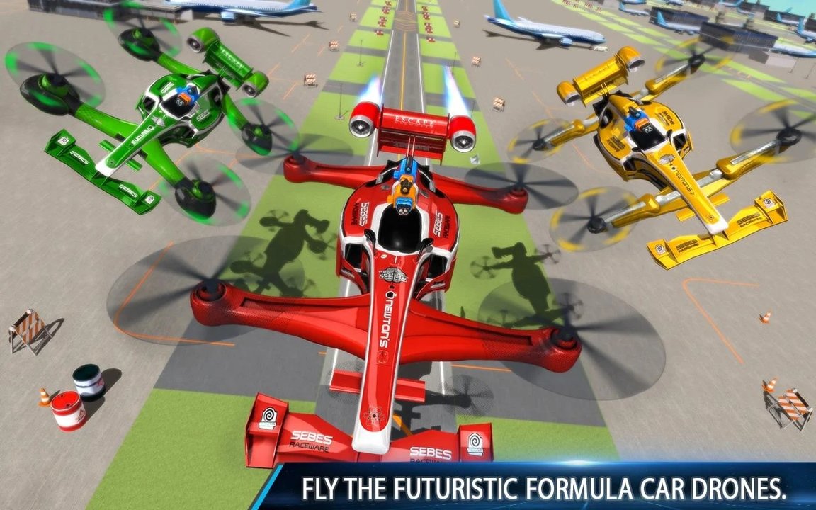 Flying Formula Car Racing Game截图