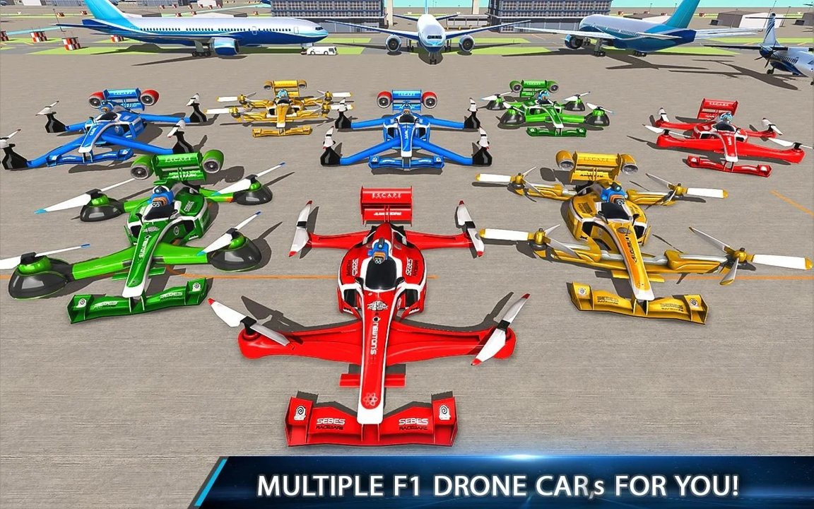 Flying Formula Car Racing Game截图