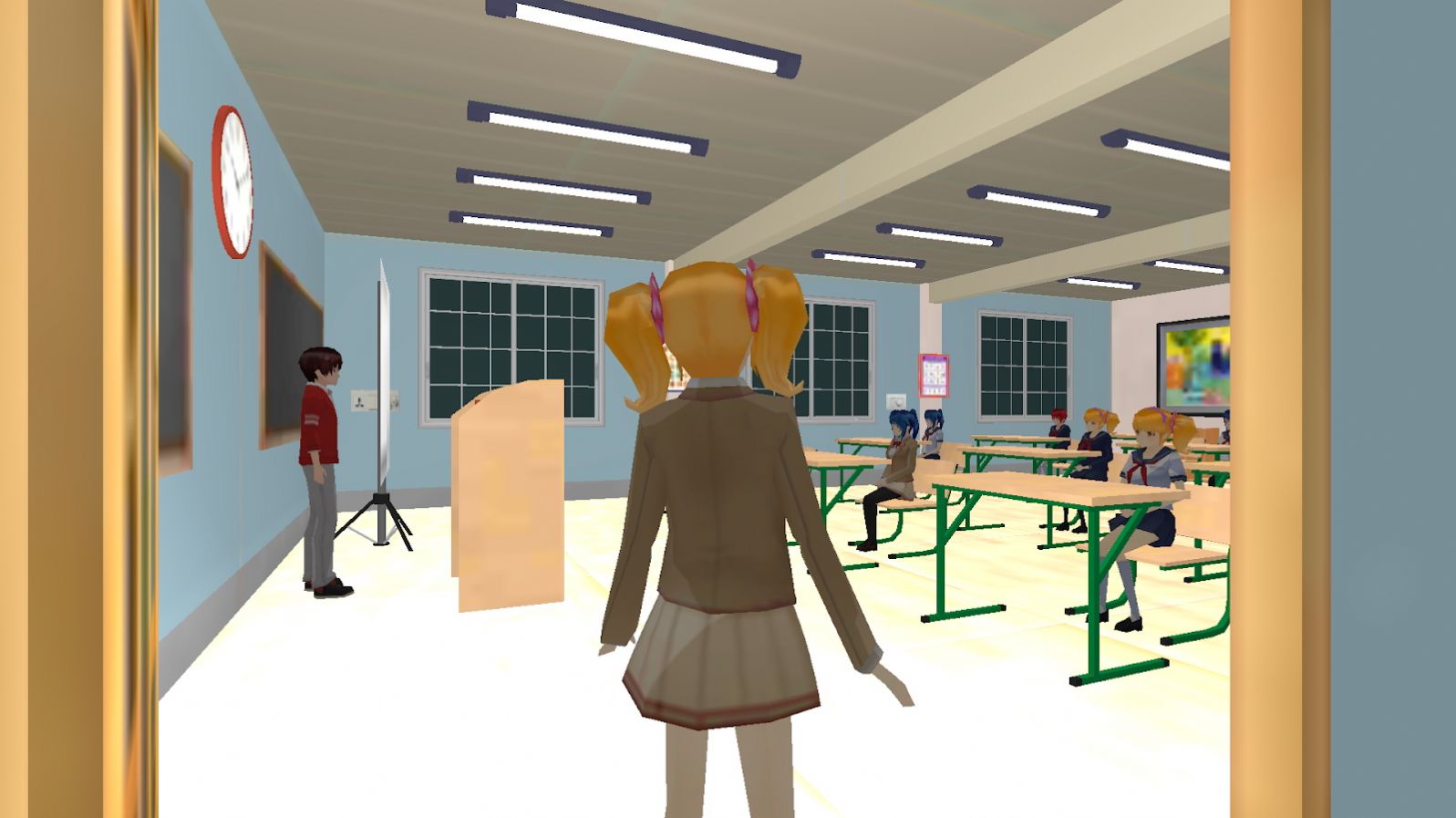 高中女生学校模拟器截图