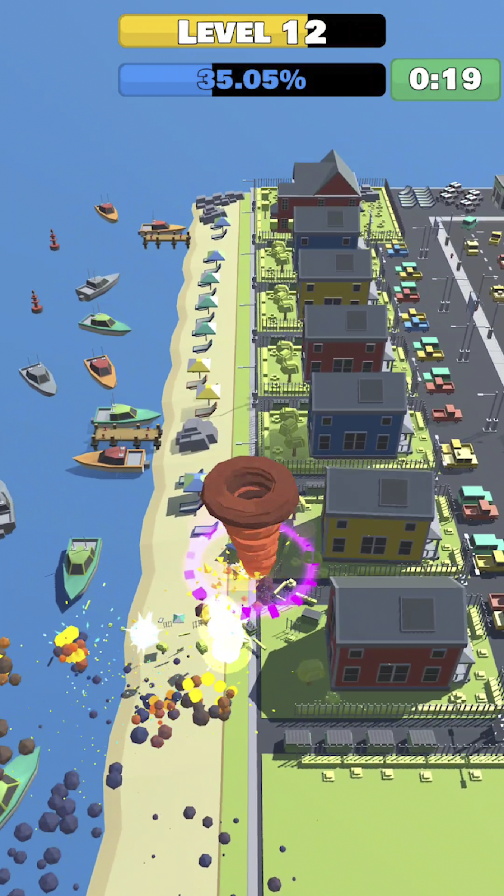 龙卷风摧毁城市3d截图