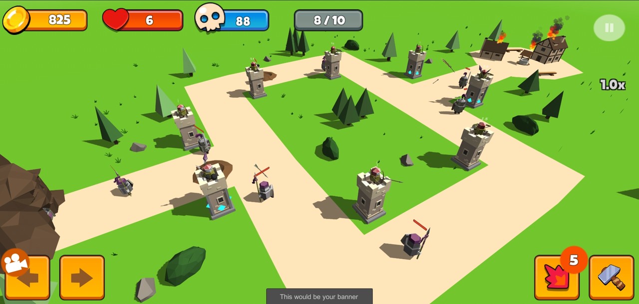 弓箭手墙-3D塔防截图