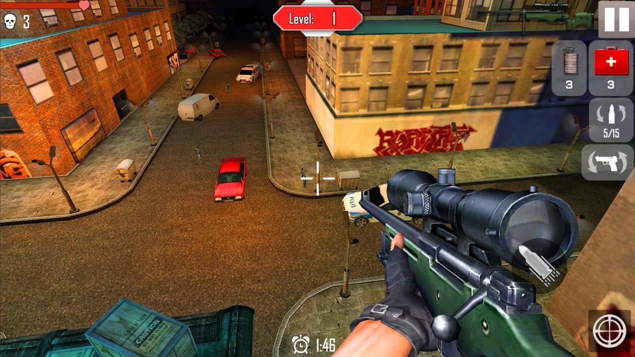 狙击手射击战争3D截图