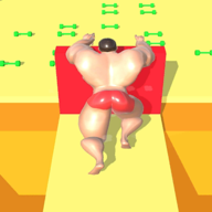 肌肉男推墙 3