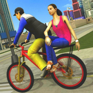 BMX自行车出租车驾驶城市乘客模拟器